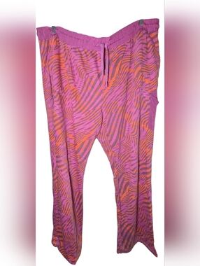 Tek Gear On-the-Go Cargo Pants 2X Pink Zebra NWOT